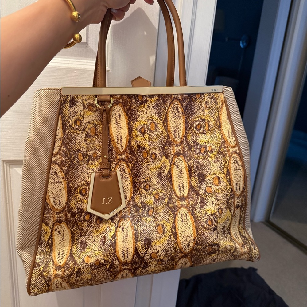 Fendi 2Jours tote bag with Payton leather